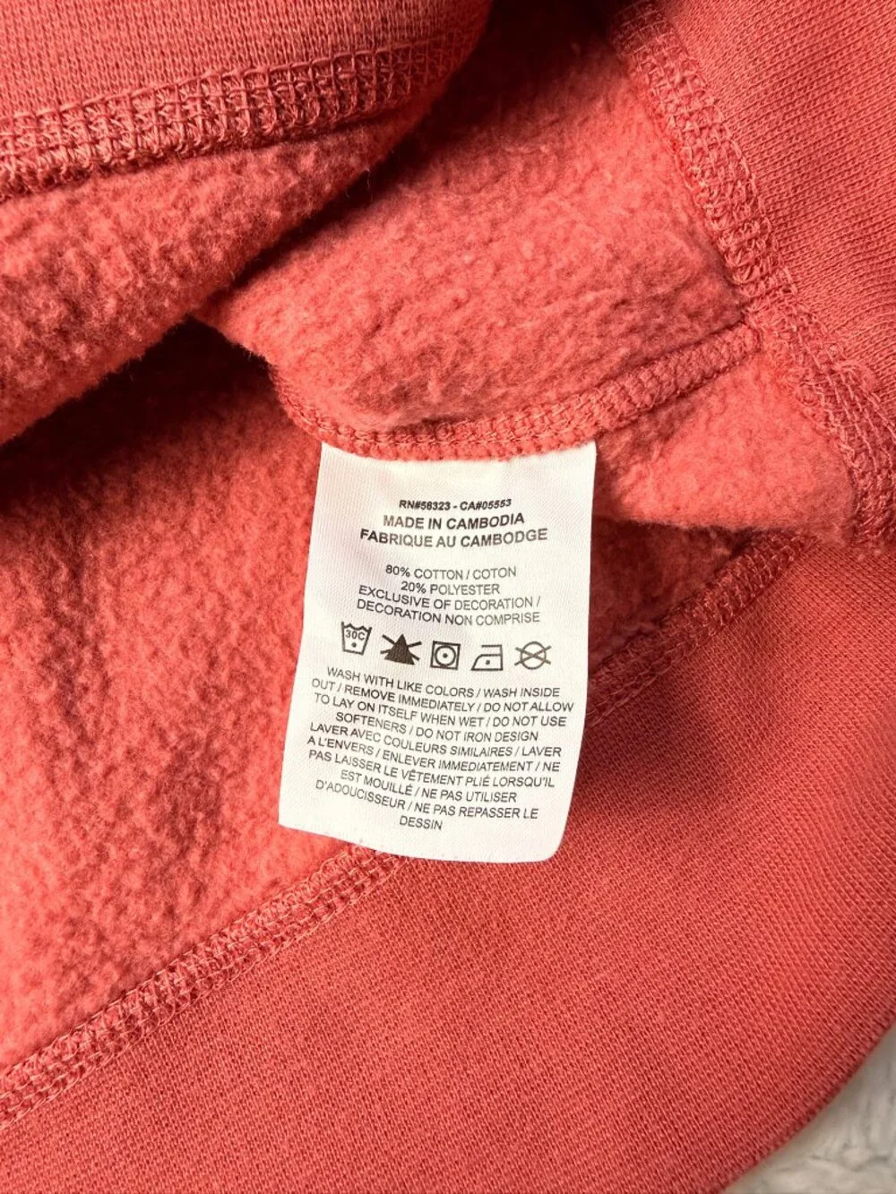 Nike Sportswear Swoosh Fleece Crew Sweatshirt Women's XL Pink Coral